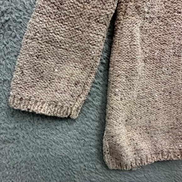 Chico's Size 1 (Medium / Size 8) Pink Sparkly Sweater V-Neck Soft - Picture 9 of 9